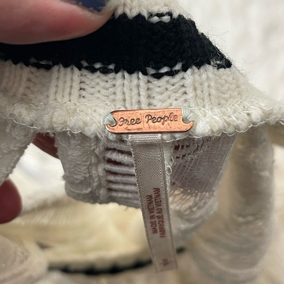 Free People White Peplum Lace Tank EUC Size S - Picture 8 of 8